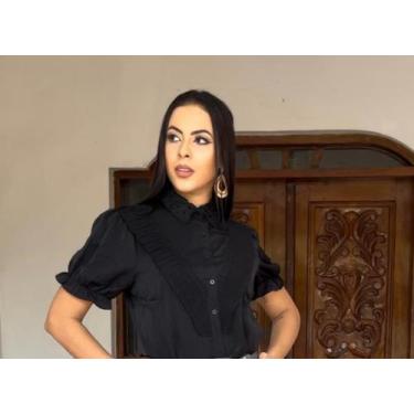 Imagem de Blusa social preta - N/I