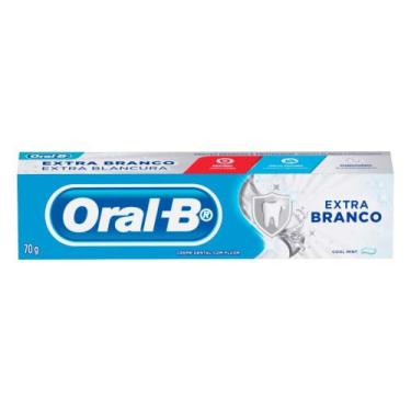 Imagem de Kit 3 creme dental oral-b extra branco 70g