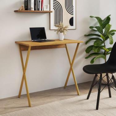 Imagem de Mesa Home Office X 120x60 com Estrutura em Ferro para Computador - Fer