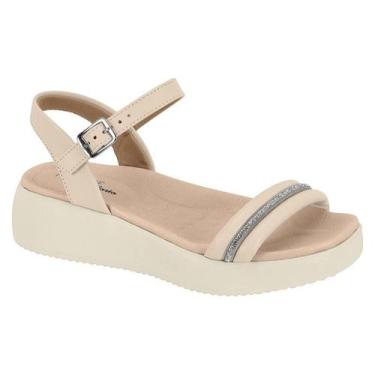 Imagem de Sandália Plataforma Modare Ultra Conforto Ref.7189.112, Creme, 37