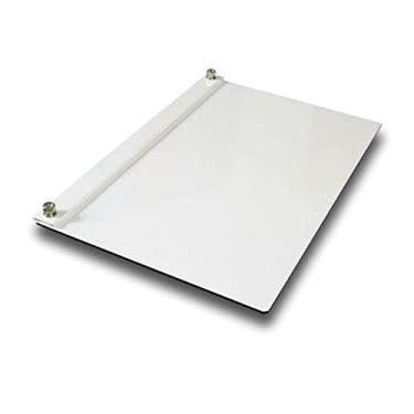 Imagem de Trident – Prancheta Portátil A4 em Fórmica Branca 3 mm | Prendedor de Metal Esmaltado com Parafusos Cromados Fixação Firme | Para Desenho Técnico Escolar e Profissional