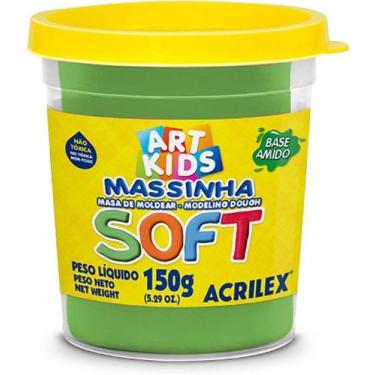 Imagem de Massa de Modelar Soft 150gr Acrilex Verde Massa de Modelar Soft 150gr 