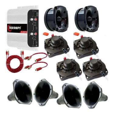 Imagem de Kit corneteira 4x2 unlike 400 corneta plastico + módulo taramps