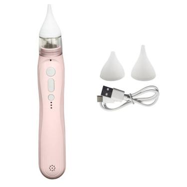 Imagem de Aspirador Nariz Infantil Sugador Nasal Eletrico 5 Niveis Limpeza Bebe 