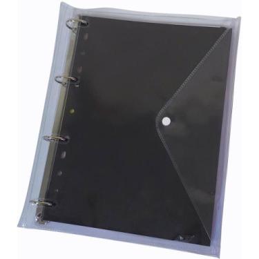 Imagem de Fichario de PVC Preto C/BOTAO 96F - ACP