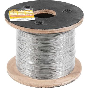 Imagem de Cabo de Aço 3520016607 Resistência à Abrasão e Corrosão Aço 304 1,6MM 100M Vonder