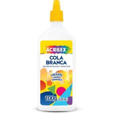 Imagem de Cola Escolar Branca 100G Pacote com 3 - Acrilex