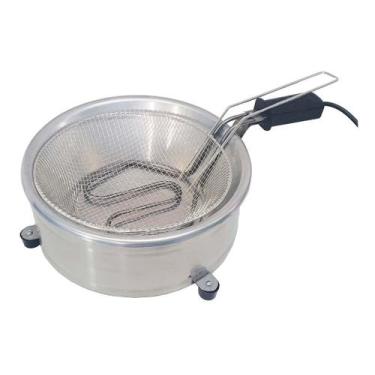 Imagem de Fritadeira Elétrica Óleo Tacho Aço Inox 3 Litros 1500W - IPE COZINHAS,