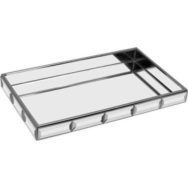 Imagem de Bandeja Home&Co 3x15x25cm Vidro Espelhado Decoração para Casa Sala e A