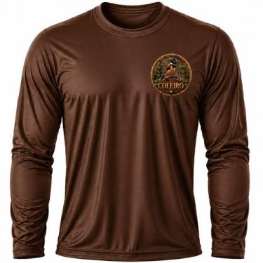 Imagem de Camisa Uv +50 Pássaro Coleiro - Proteção Solar cor:MarromTamanho:G - G