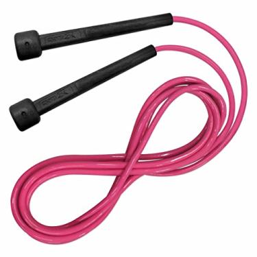 Imagem de Corda de Pular Muvin Basics Tamanho Ajustável em PVC - Corda de Saltos Com Velocidade Para Treino Funcional - Exercícios - Crossfit - Academia - Tamanho Máximo 3,15 Metros - Rosa