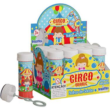 Imagem de Bolha De Sabão, Brasilflex, Circo, 60 ml, Caixa com 12 Unidades, Incolor, 834006