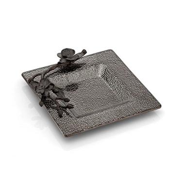 Imagem de Michael Aram Prato de lanche de vidro de orquídea preta