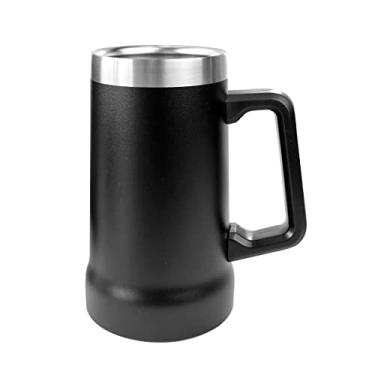 Imagem de CANECA TÉRMICA AÇO INOXIDÁVEL SEM TAMPA 700ML (Preto)
