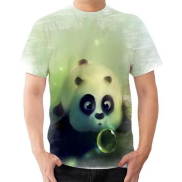 Imagem de Camiseta Camisa Panda Filhote Fofo Urso Bolha Animal - Estilo Kraken
