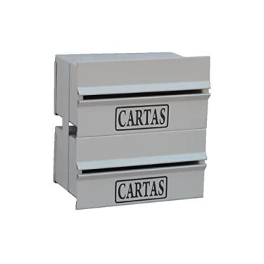 Imagem de Caixa Correio Condomínio Detrás Para Muro Cinza 2 Módulos