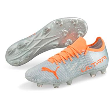 Imagem de PUMA - Mens Ultra 3.4 Fg/Ag Shoes, Size: 7 M US, Color: Diamond Silver/Neon Citrus