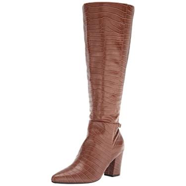 Imagem de LifeStride Bota de cano alto feminina Stratford-wc, Croco de nogueira, 9.5