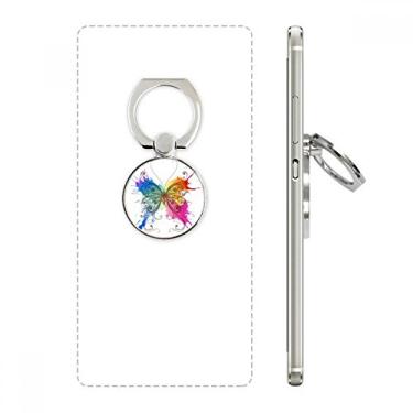 Imagem de Suporte de anel de telefone com pintura de tinta, estilo borboleta