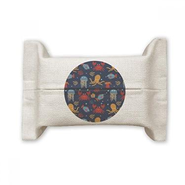 Imagem de Deep Sea Cuttlefish Caranguejo de água-viva para lenços faciais, saco de linho de algodão