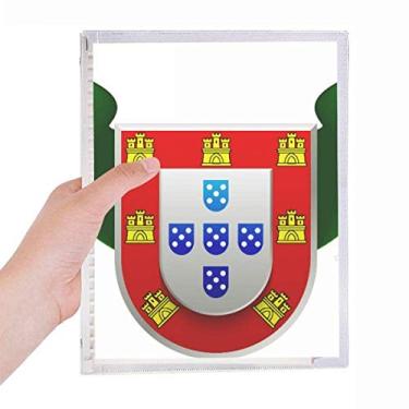 Imagem de Caderno com símbolo nacional de Portugal com folha solta diário recarregável