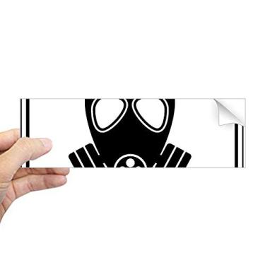 Imagem de DIYthinker Símbolo de perigo de poeira, placas de aviso, retangular, decalque de janela