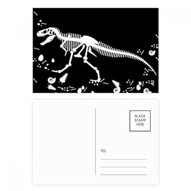 Imagem de Dinosaur Bone Bones Conjunto de cartão postal médio de aniversário cartão de agradecimento