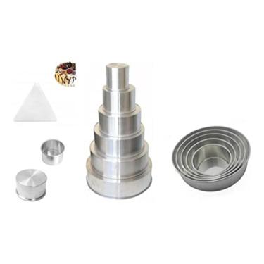 Imagem de Kit Formas Assadeiras Redonda 6 Peças + Espátula Serrilhada