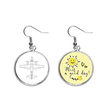 Imagem de Fighter Fight Line Art Deco Presente Fashion Ear Drop Sun Flower Brincos Joias Fashion