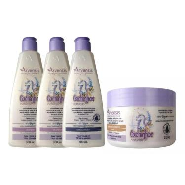 Imagem de Kit Arvensis Cachinhos 2 Shampoo + 1 Cond. + 1 Geleia Suave