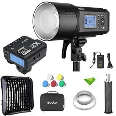 Imagem de Godox AD600Pro 600Ws TTL Flash + Godox X2T-C Gatilho para Canon com Godox 60 * 60cm Softbox 2.4G 1/8000s 2600mAh Bateria 0.01-0.9s Reciclar Strobe Flash Outdoor Speedlight