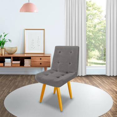 Imagem de Cadeira decorativa lisa sala e escritório