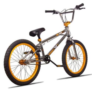 Imagem de Bicicleta Aro 20 Pro X Bmx - Freelight - Cromada E Dourado - Pro-X
