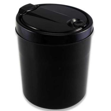Imagem de Lixeira Para Pia E Banheiro 3 Litros Preta Tampa Click