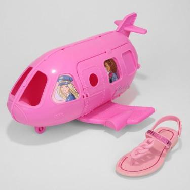 Imagem de Sandália Infantil Grendene Kids Barbie Flight + Avião Menina