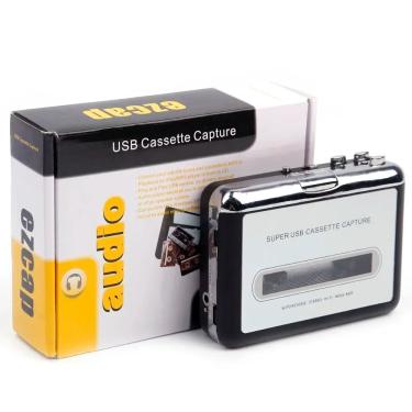Imagem de Cassette Player com USB  Conversor de cassetes para MP3  Captura Audio Music Player  Gravador de