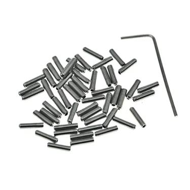 Imagem de Dopro Pacote com 100 parafusos de ajuste de altura de ponte de guitarra M310 mm métricos para Fender Stratocaster/Telecaster