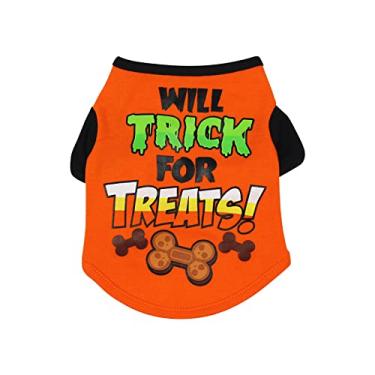 Imagem de Moletom com capuz de camisa de cachorrinho para cachorro Halloween cão gato bonito confortável colete tops 2022 moda pet roupa laranja PP
