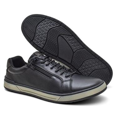 Imagem de Sapatenis Masculino Com Elástico e Zíper Sola Macia Moda Casual