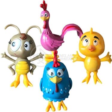 Imagem de Cartela 4 Bonecos Universo Infantil Galinha Pintadinha
