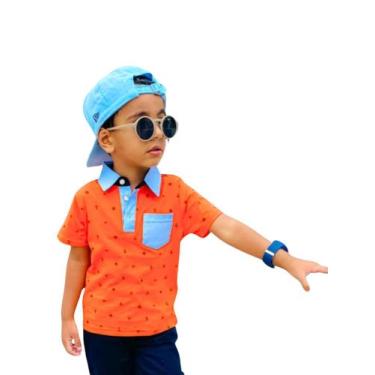 Imagem de Camiseta Polo Infantil Menino Com Gola E Bolso- Kiki Boy - Kiki & Mily
