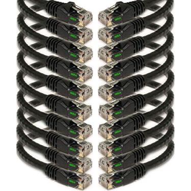Imagem de iMBAPrice Cabo de rede Ethernet Cat5e, 10 unidades, preto (IMBA-CAT5-03BK-10PK)