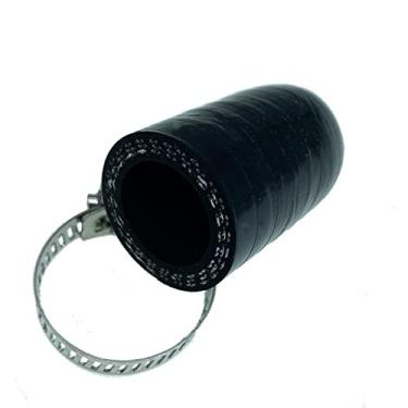 Imagem de Bekelan Tampa de refrigeração de silicone reforçada universal de 1/2" (13 mm) com braçadeira para aquecedor de bypass, porta de água a vácuo, kit de tampa de extremidade protetora