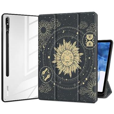Imagem de Batianda Capa projetada para Samsung Galaxy Tab S9 Plus 12,4 polegadas modelo 2023 (SM-X810/X816/X818) com suporte para caneta S, capa de tablet à prova de choque com capa traseira transparente