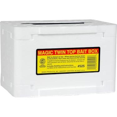 Imagem de Caixa de isca mágica de 20 cm, topo duplo, transparente