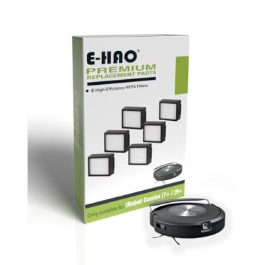Imagem de E-HAO Pacote com 6 peças de substituição de filtros a vácuo APENAS para modelos iRobot Roomba Combo j7, j7+, j9, j9+