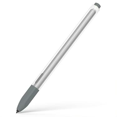 Imagem de Joosko Compatível com Samsung Galaxy Tab S7 FE/S7/S7 Plus/S8/S8 Plus/S8 Ultra Pencil Case S Pencil, Capa de Silicone Translúcido Antiderrapante. (Cinza)