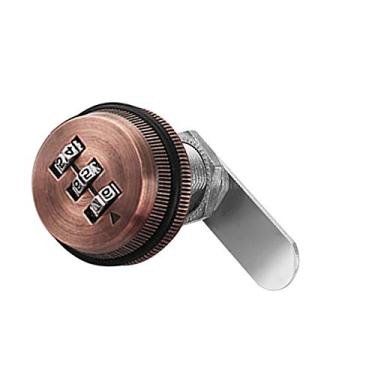 Imagem de 1 combinação de gaveta de bronze vermelho de 30 mm de liga de zinco - cadeados, trava de came com senha de caixa de correio, gaveta, trava redonda de armário de arquivo, trava de escritório, trava de