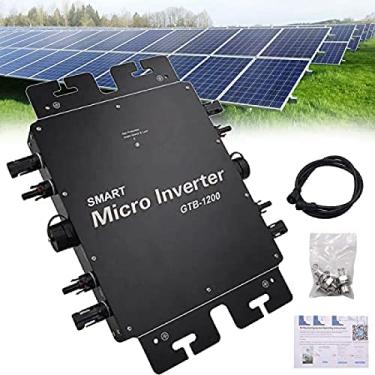 Imagem de Microinversor de grade solar, 400w, 600w, 700w, 800w, 1200w, controle wi-fi, 120v, 230v, identificação automática, microinversor de potência, 1200w