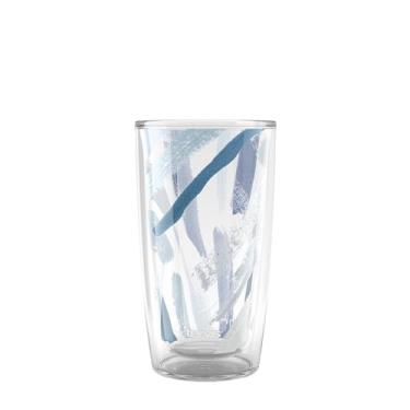 Imagem de Tervis Copo de viagem Kelly Ventura - Blue, Too Collection Made in USA com isolamento térmico de parede dupla mantém as bebidas frias e quentes, 473 ml, Linea Dew